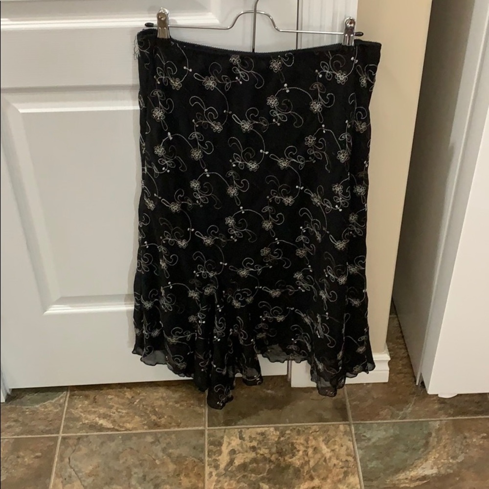 BOGO Black embroidered skirt